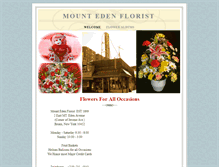 Tablet Screenshot of mtedenflorist.com